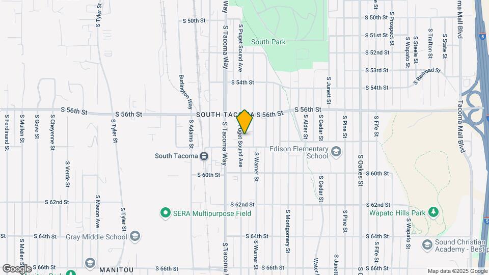 5633 S Puget Sound Ave Map and Location Details