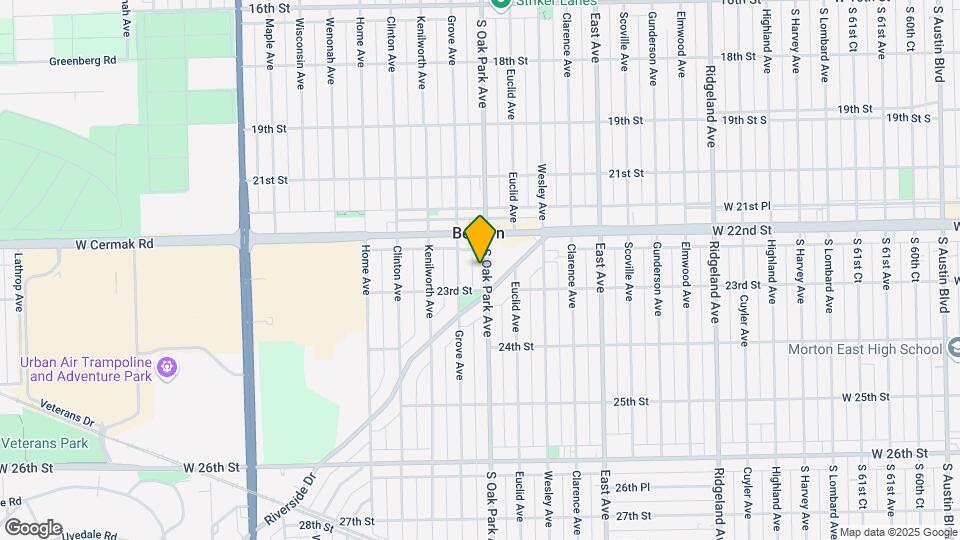 2232 Oak Park Ave Mapa y Detalles de la Ubicación