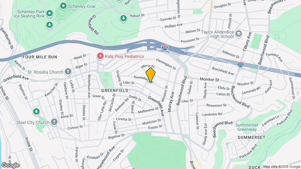 912 Kennebec St Map and Location Details