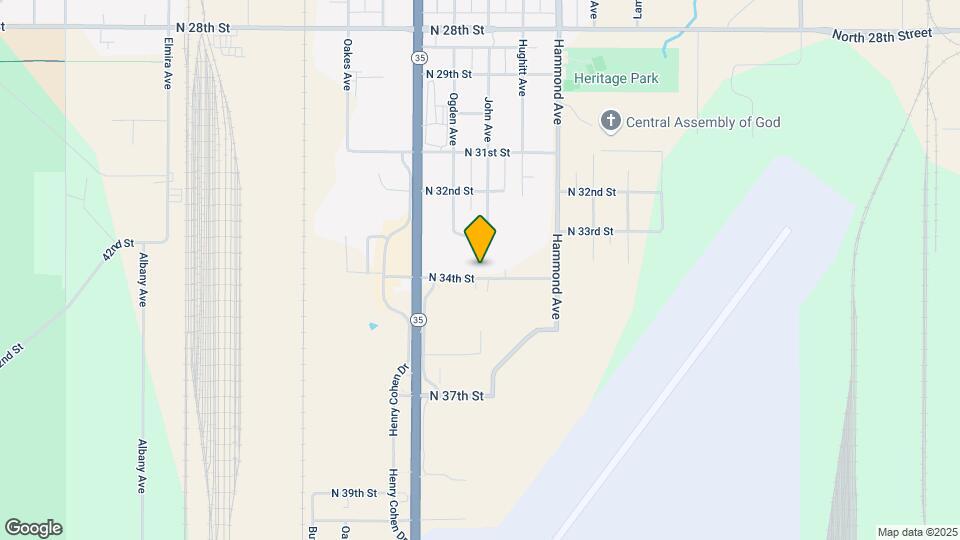 1607 N 34th St Map and Location Details