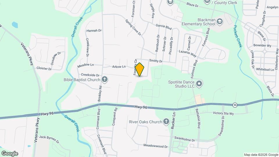 320 Foundry Cir Map and Location Details