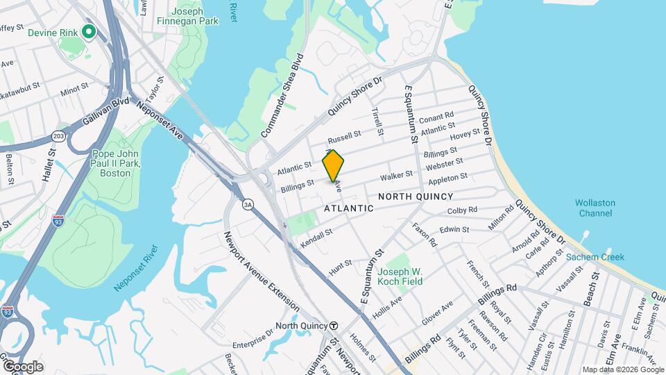 57 Newbury Ave Map and Location Details