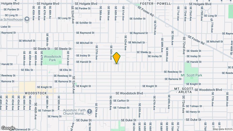 5519 SE 61st Ave Map and Location Details