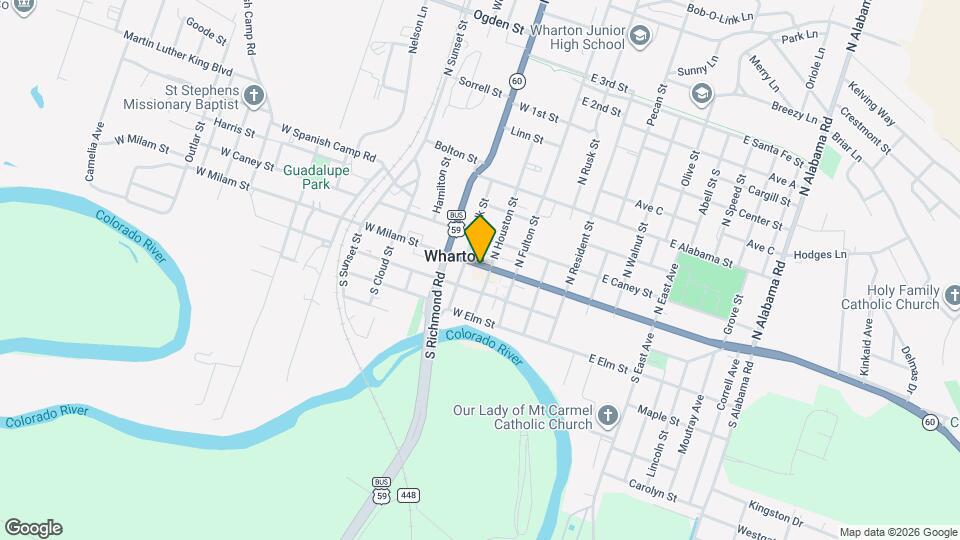 211 W Milam St Map and Location Details