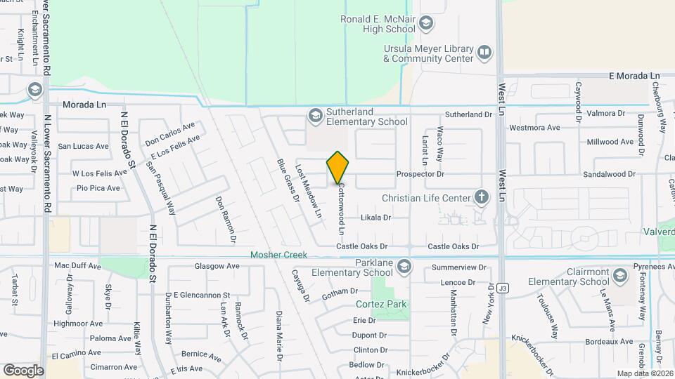 8947 Cottonwood Ln Map and Location Details