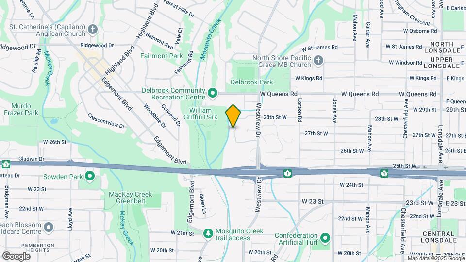 849 Westview Crescent Map and Location Details