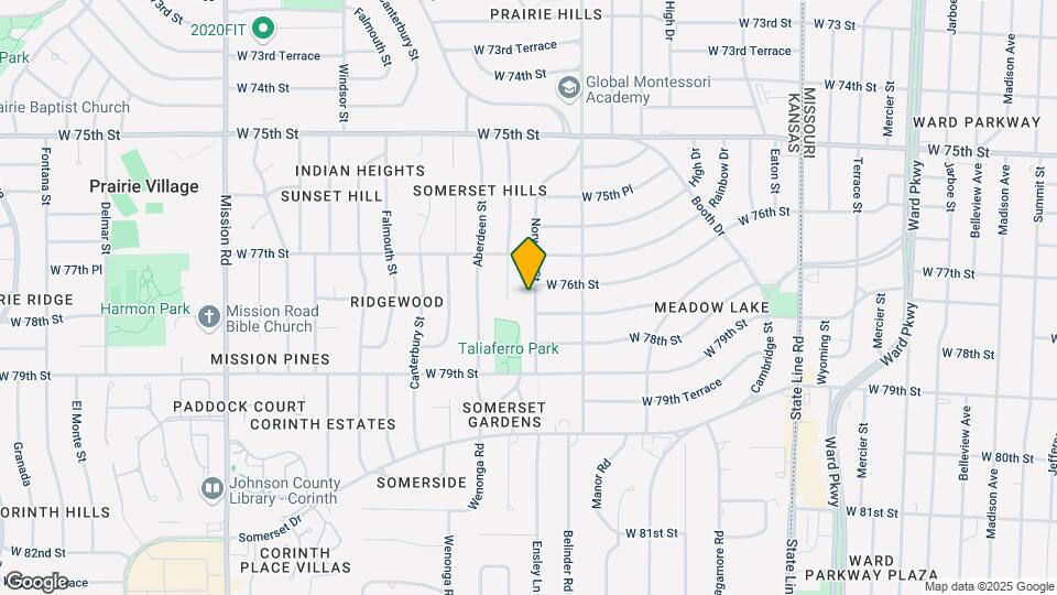 7662 Norwood St Map and Location Details