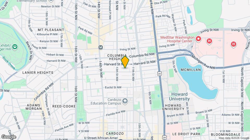 1207 Girard St NW Map and Location Details
