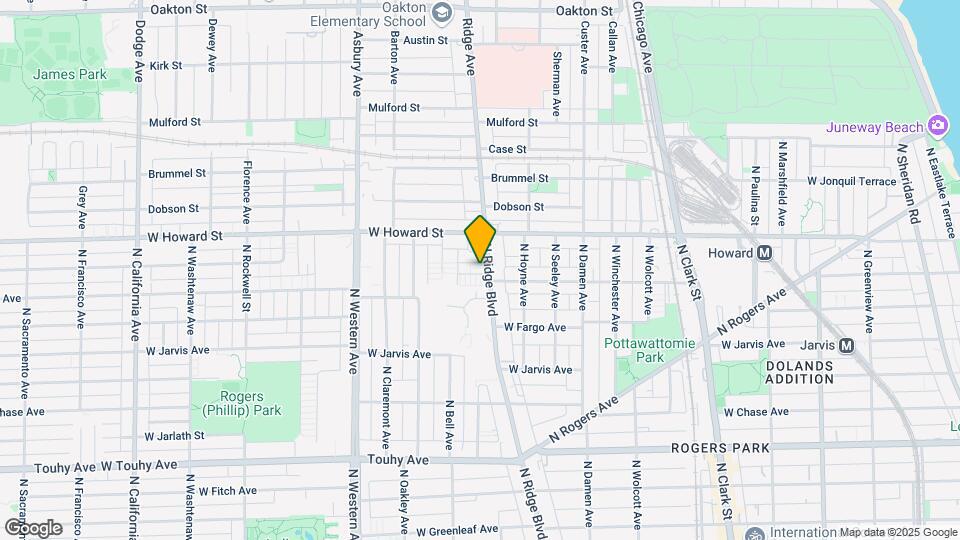 7516.5 N Ridge Blvd Mapa y Detalles de la Ubicación