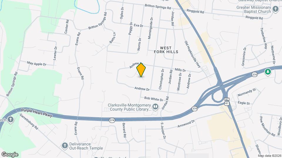 304 Fortway Rd Map and Location Details