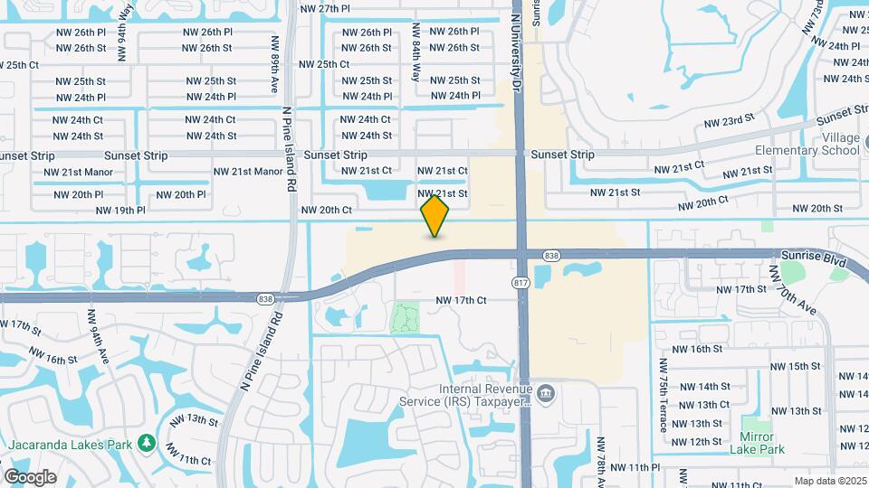 8285 Sunrise Lakes Blvd Map and Location Details