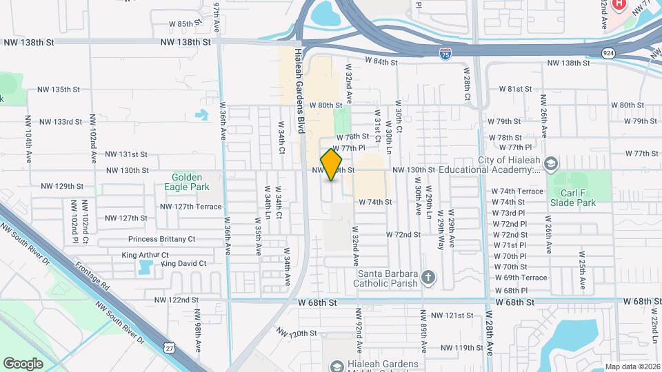 10554 W 33rd Way, Unit 17 Map and Location Details
