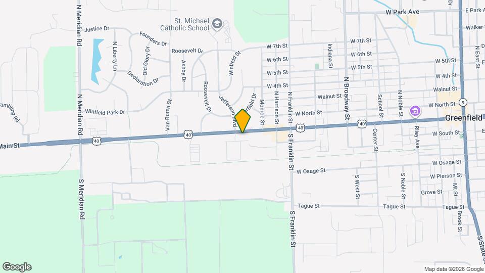 1221 W Main St Map and Location Details