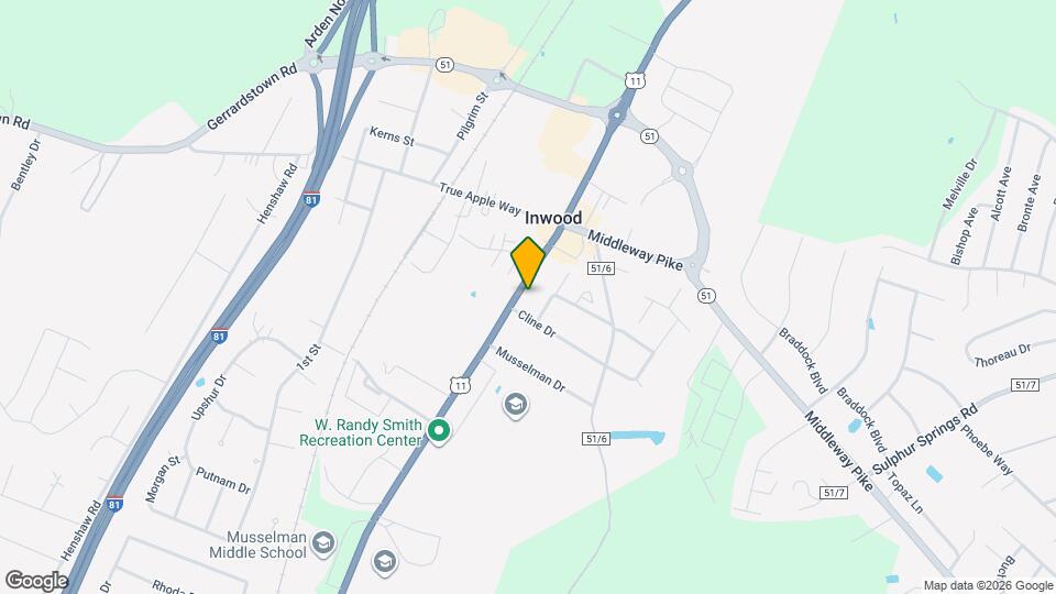 8105 Winchester Ave Map and Location Details