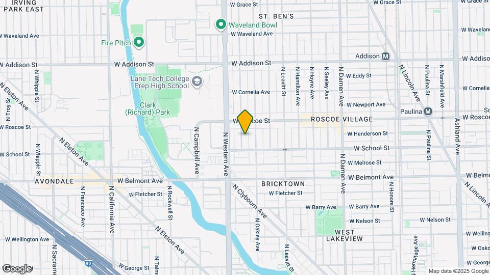 3327 N Claremont Ave Map and Location Details