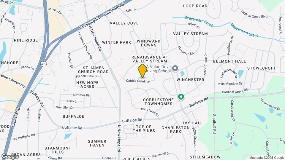 4509 Cobble Creek Ln Map and Location Details