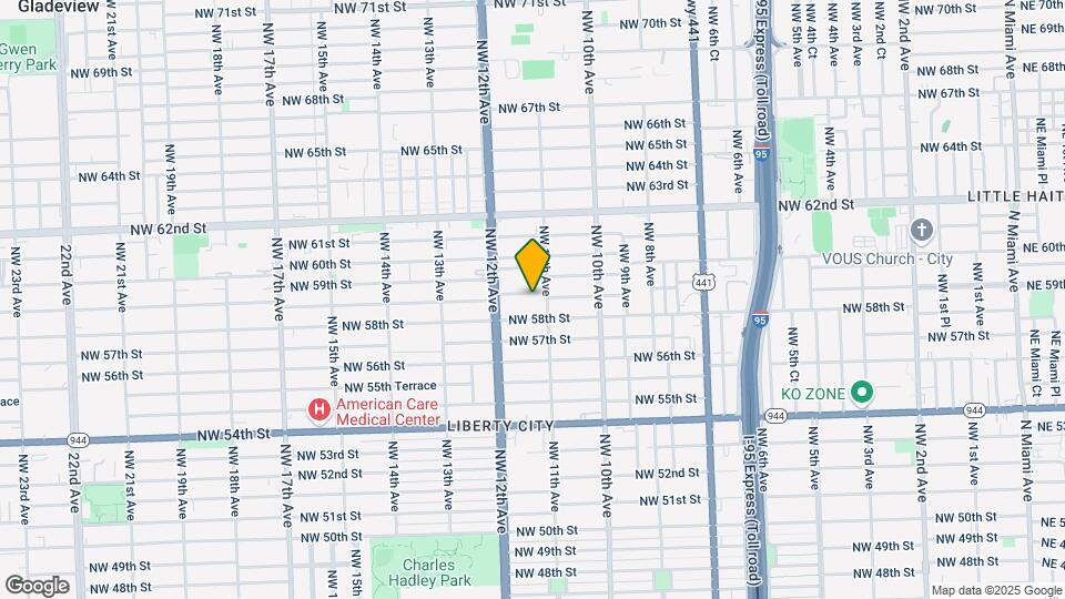 1126 NW 58th Terrace Map and Location Details