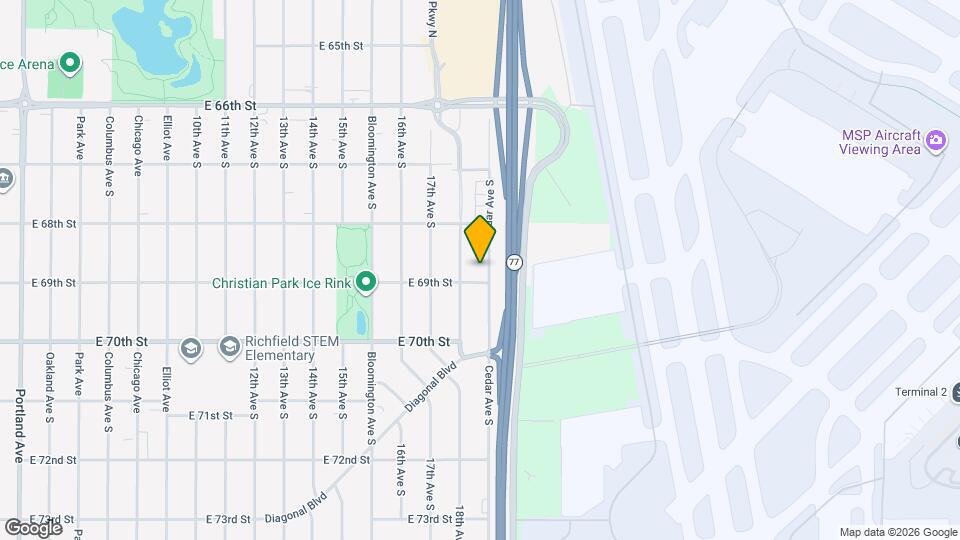 6838 Cedar Ave S Map and Location Details