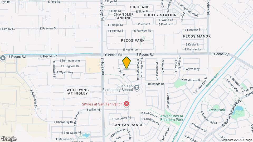 3393 E Wyatt Way Map and Location Details