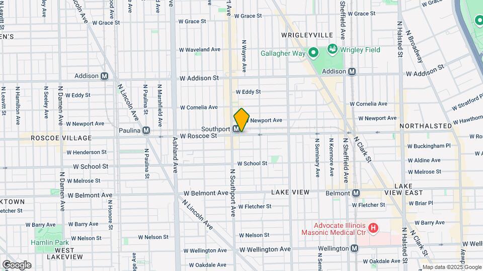1351 W Roscoe St Map and Location Details
