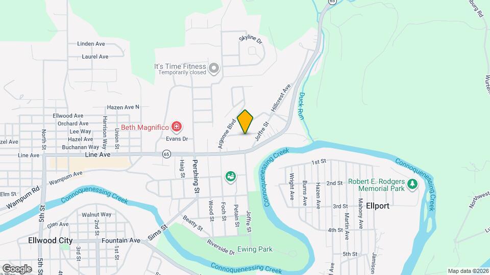 811 California Ave Map and Location Details