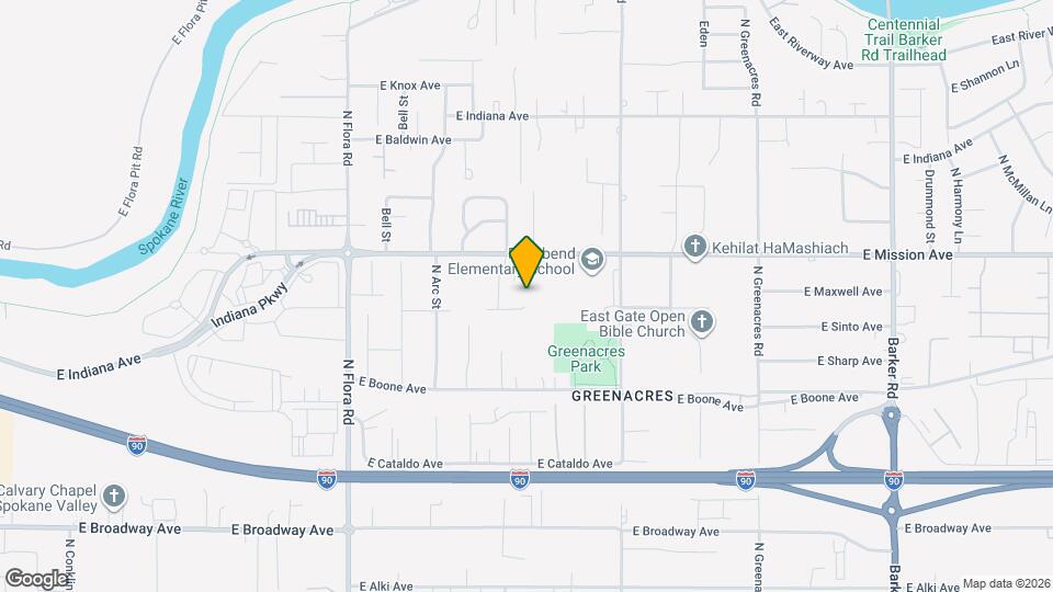 17617 E Maxwell Ave Map and Location Details