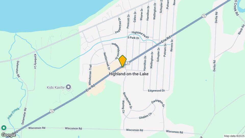 6879 Erie Rd Map and Location Details