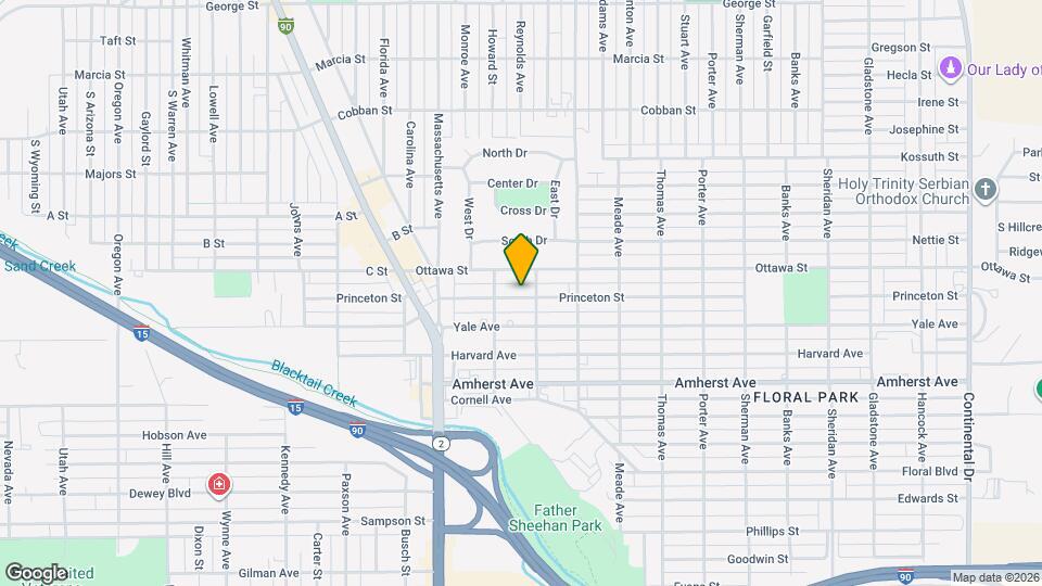 2221 Princeton St Map and Location Details