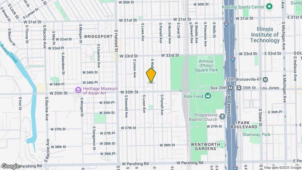 3436 S Wallace St Map and Location Details