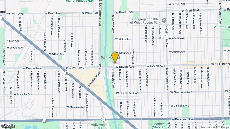 3152 W Devon Ave Map and Location Details