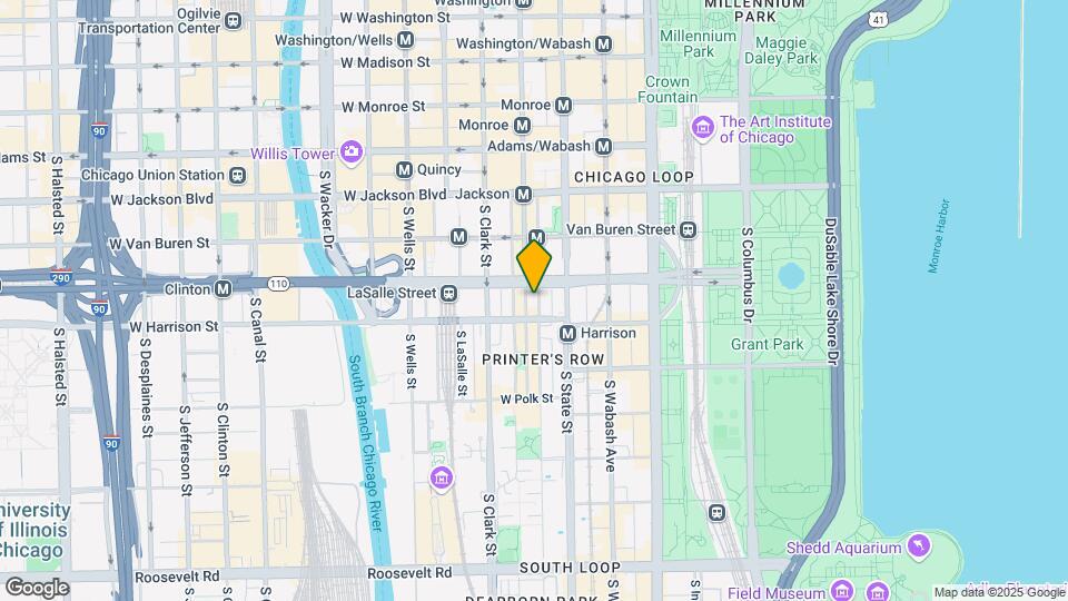 525 S. Dearborn St. Mapa y Detalles de la Ubicación
