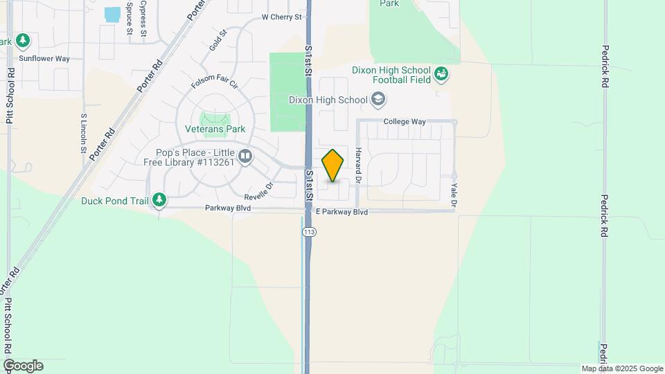 1265 Baylor Way Map and Location Details