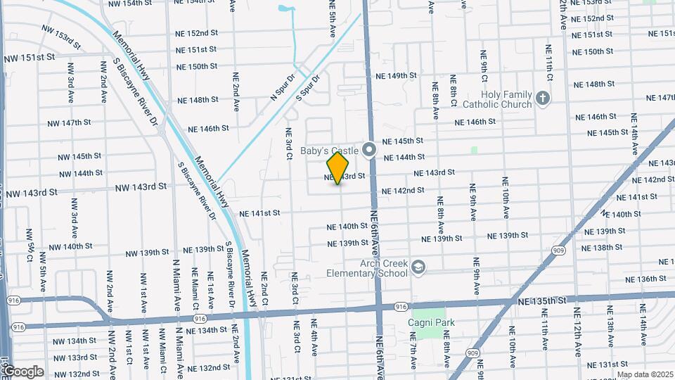 495 NE 142nd St Map and Location Details