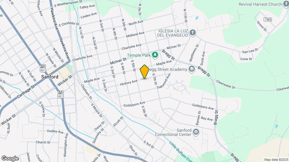 410 Hickory Ave Map and Location Details