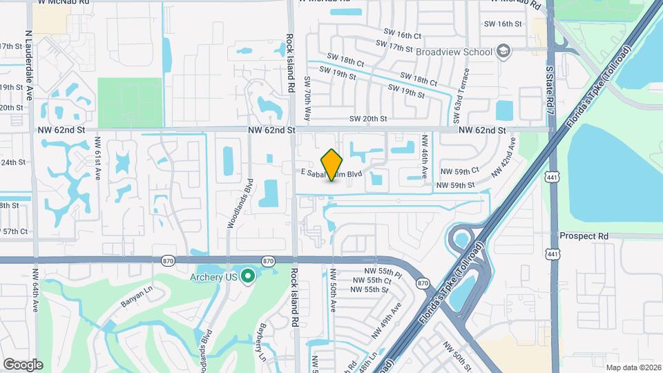 5000 E Sabal Palm Blvd Map and Location Details