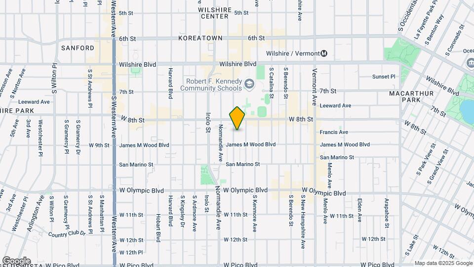 834 S Mariposa Ave Mapa y Detalles de la Ubicación