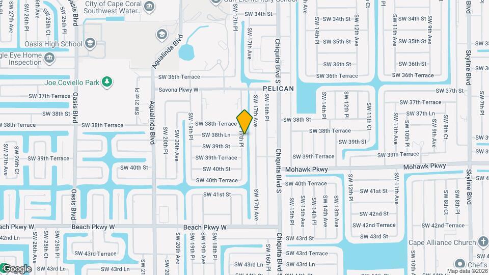 3829 SW 17th Pl Map and Location Details