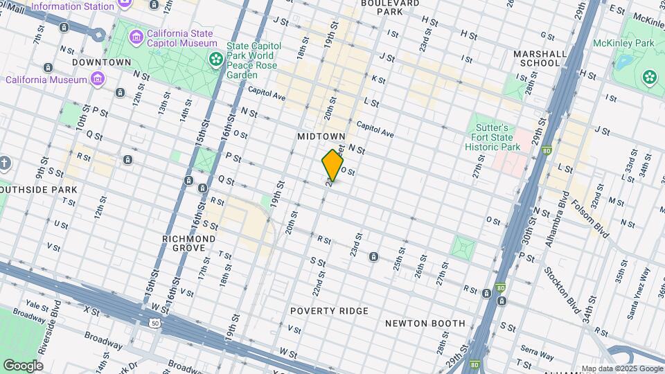 1529 21st St, Unit A Mapa y Detalles de la Ubicación
