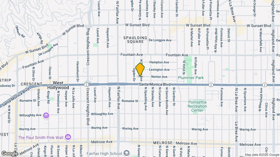 1123 N Genesee Ave Map and Location Details