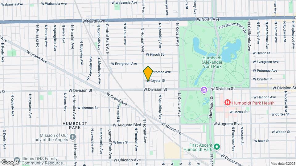 3347 W Crystal St, Unit 1 Map and Location Details