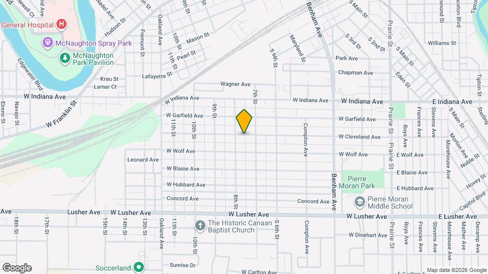 719 W Cleveland Ave Mapa y Detalles de la Ubicación