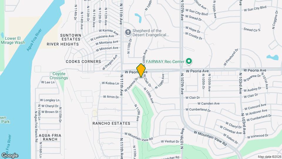 10831 W Deanne Dr Map and Location Details