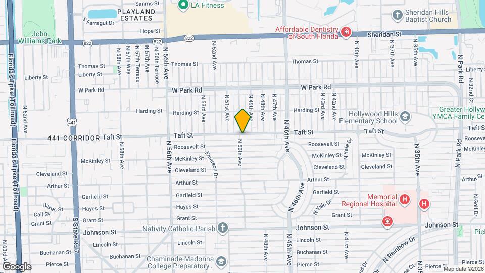 1655 N 50th Ave Map and Location Details