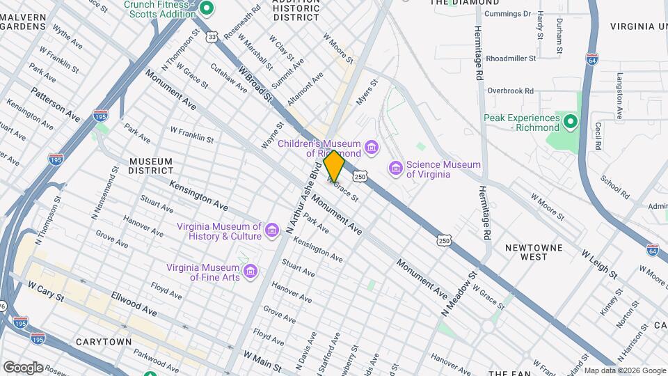 2713 W Grace St Map and Location Details