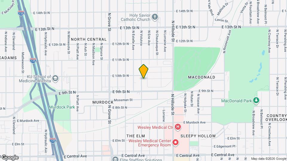 1040 N Volutsia Map and Location Details