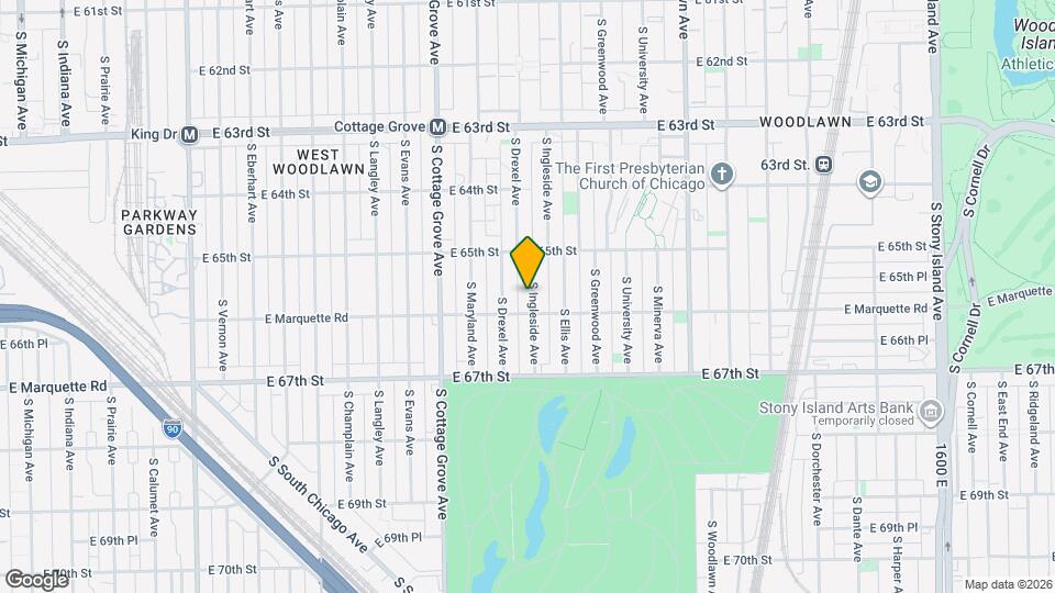 6540 S Ingleside Ave Map and Location Details
