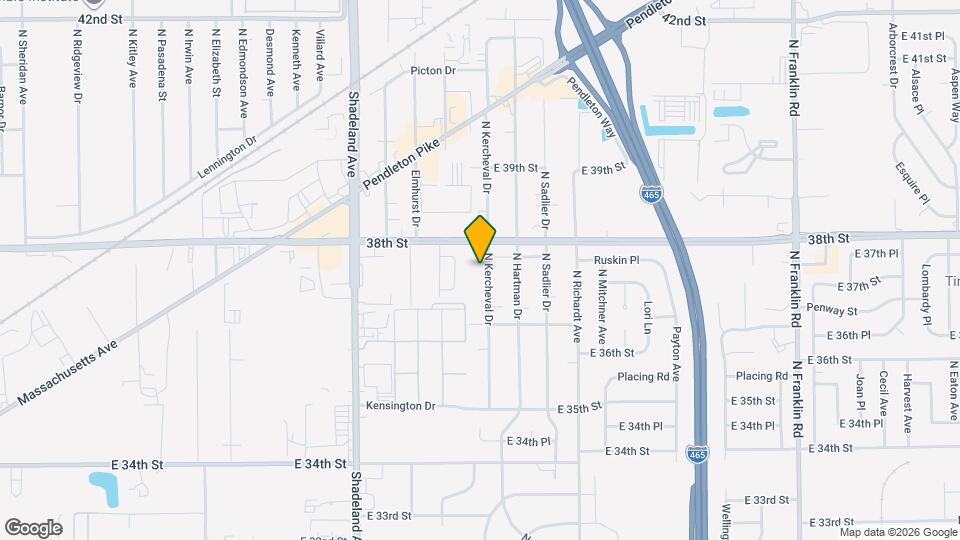 3750 N Kercheval Dr Map and Location Details