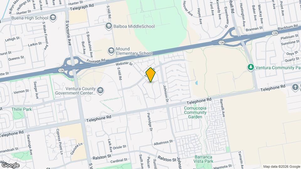 855 Sandberg Ln Map and Location Details