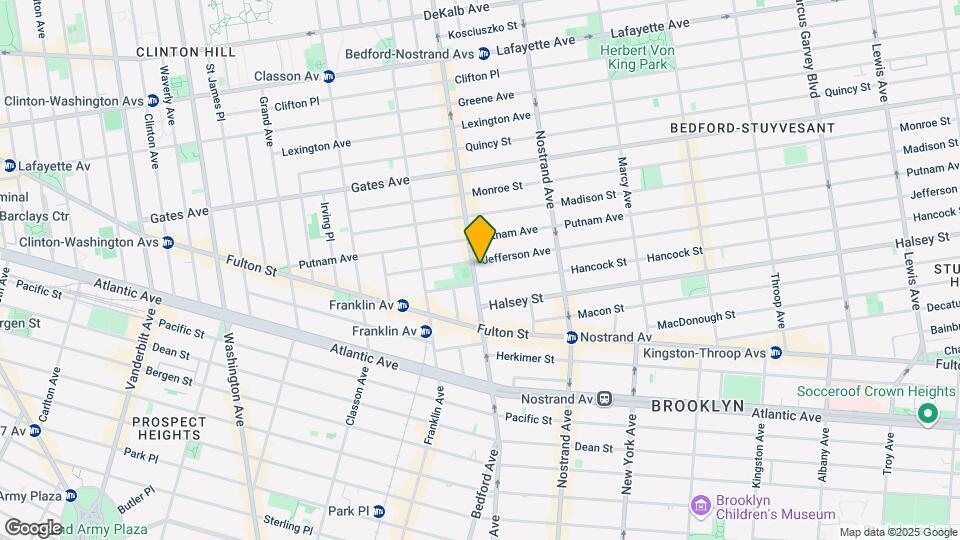 1191 Bedford Ave Mapa y Detalles de la Ubicación