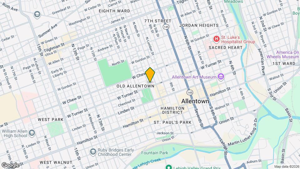 917 W Turner St Map and Location Details